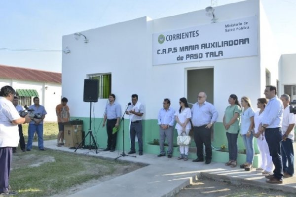 Colombi y Valdés inauguraron infraestructura sanitaria y deportiva en Perugorría