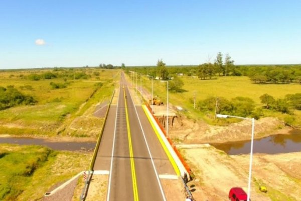 Inauguraron oficialmente el nuevo puente del Paso San Juan en la Ruta 12