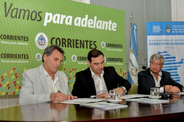 Corrientes firmó su adhesión al Plan  Nacional de Acción en Derechos Humanos