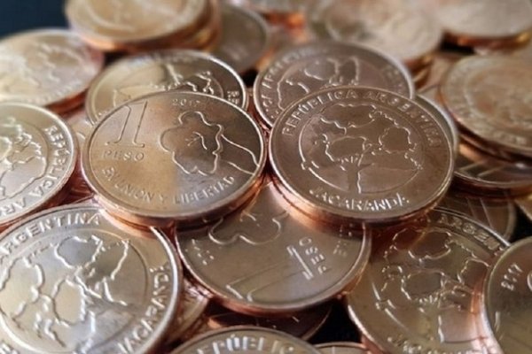 Ya están en circulación las nuevas monedas de 1 y 5 pesos