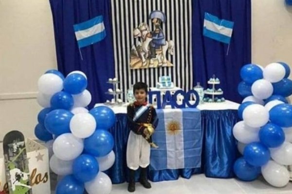 El correntinito que festejó su cumpleaños cantando La Marcha de San Lorenzo