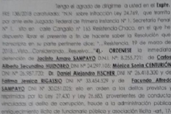 Un ex jefe de campaña de Aida Ayala con orden de detención