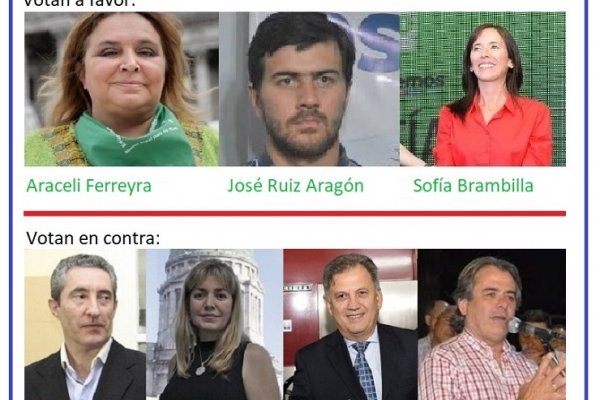 Aborto: se mantiene en 4 a 3 en contra el voto de los diputados correntinos por la legalización