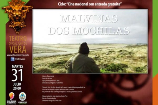 El documental sobre Malvinas llega el martes próximo al Teatro Vera