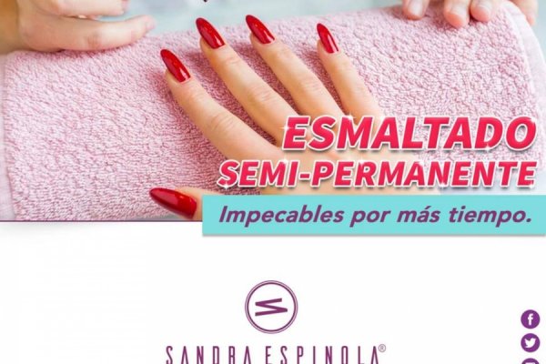 Esmaltado Semi-permanente en el Salón & Spa de Sandra Espínola