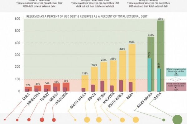 Argentina está segunda en el ranking de países con riesgo de crisis cambiaria