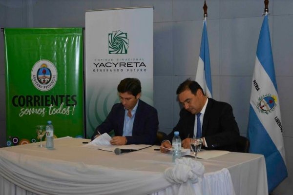 Histórico acuerdo con Yacyretá: destinarán 900 millones de pesos en obras para Corrientes