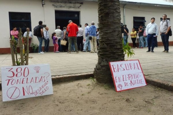 Contundente rechazo vecinal al basural en la audiencia ambiental en Santa Ana