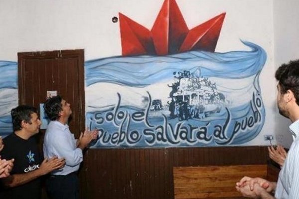 Día de la Lealtad: Capitanich participó de la inauguración de un mural