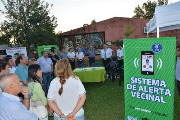 Avanza el Sistema de Alerta Vecinal en los barrios de la ciudad