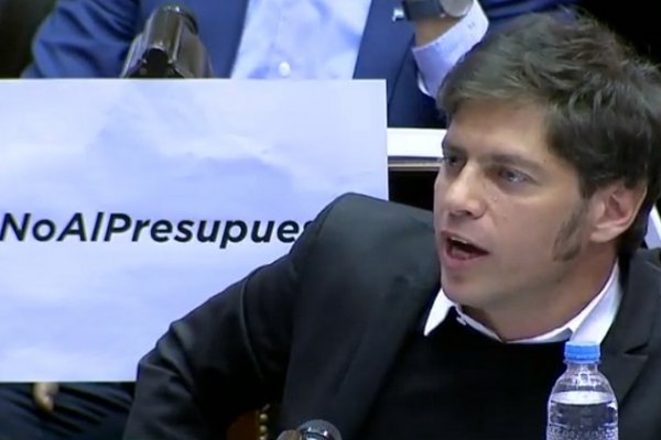 Kicillof: El Presupuesto es una ofrenda al FMI