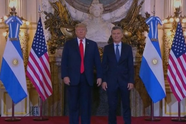 Mauricio Macri recibió a Donald Trump en la Casa Rosada