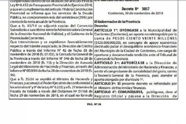 Un plus millonario de la Provincia para que en Capital se pueda pagar el plus