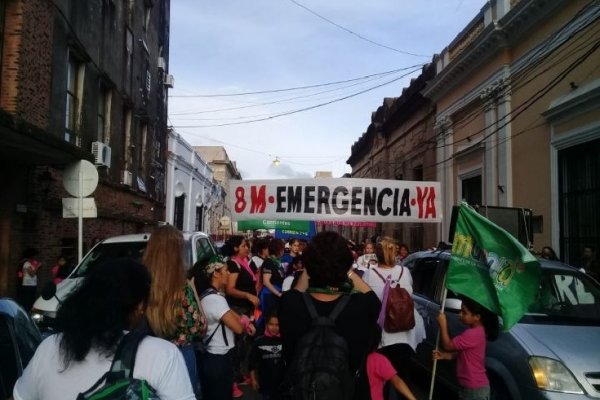 8M: mujeres correntinas coparon el microcentro reclamando por sus derechos