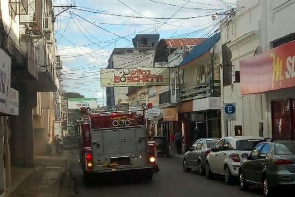 Principio de incendio en joyería del microcentro correntino