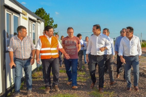 Valdés visitó y recorrió la futura  Planta de Biomasa asentada en la localidad