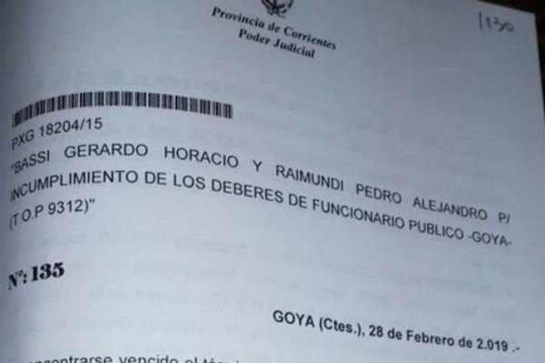 Gerardo Bassi a juicio oral y público en mayo