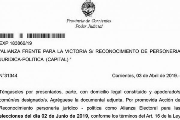 Impugnaron judicialmente el sello del Partido Justicialista