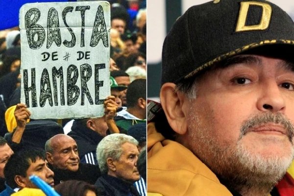 Yo te lloro a la distancia: el mensaje de Maradona por la situación económica del país