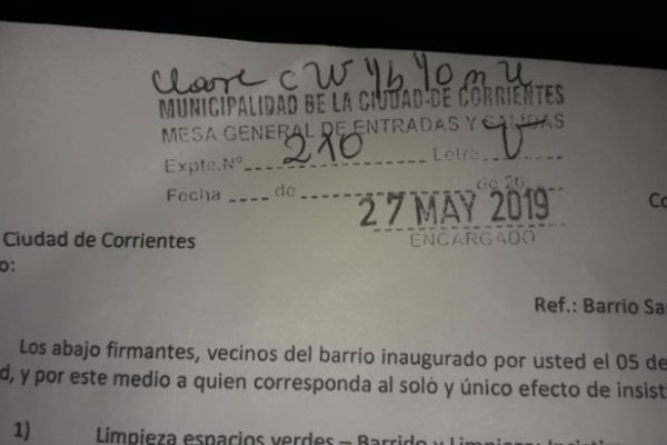 Santa Catalina: Después del abandono, el municipio acusó recibo de los vecinos