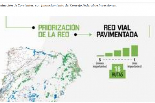 Corrientes: la primera en tener un mapeo especial de caminos rurales