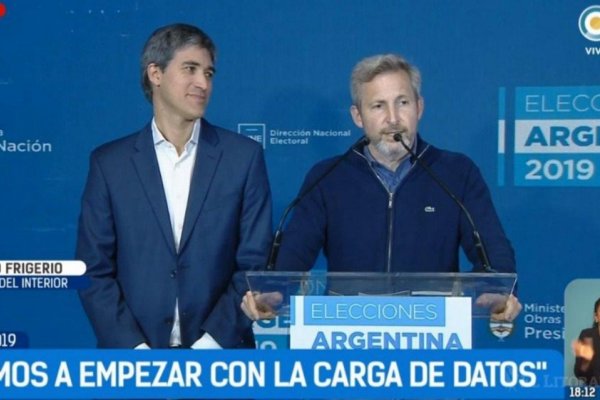 Frigerio dijo que todo fue normal y a las 21 se comenzará a darán resultados