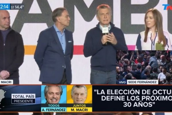 LAS PASO 2019: Macri reconoció la derrota