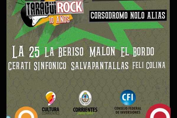 Taraguí Rock: se lanzó oficialmente la décima edición