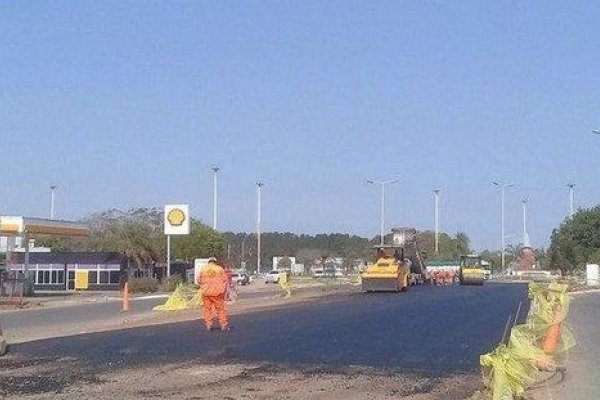 Siguen las obras en la Autovía de Ruta 12, por lo que insisten en la precaución en el tránsito