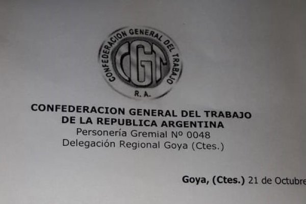 Massalin Particulares: La CGT de Goya se solidarizó con empleados y obreros de la empresa