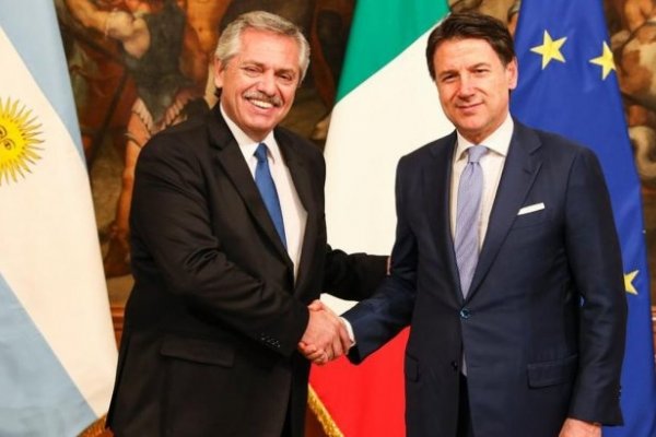 Alberto Fernández se reunió con el premier y con el presidente de Italia