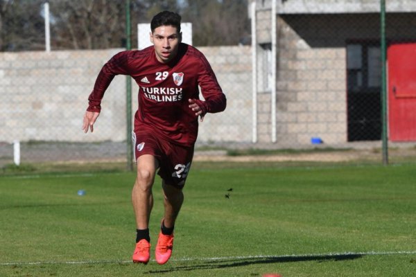 Montiel se sumó a los entrenamientos de River en Ezeiza