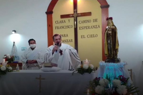 Monseñor Canecin  presidió la fiesta de Santa Clara de Asis