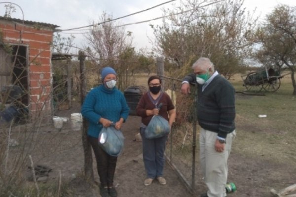 Parajes curuzucuateños recibieron módulos alimentarios