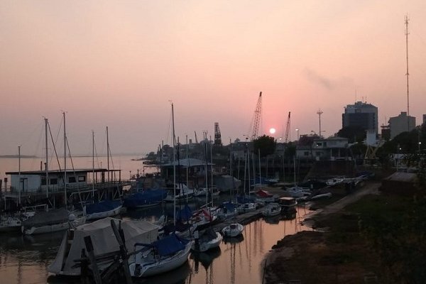 Cielo algo nublado en Corrientes