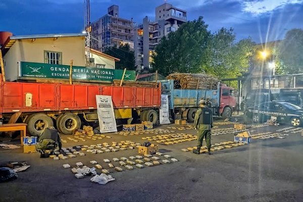 Misiones: Incautan más de 309 kilos de marihuana ocultos entre rollos de madera