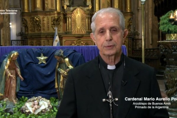 El Cardenal Poli alentó a no perder la esperanza y a permanecer unidos