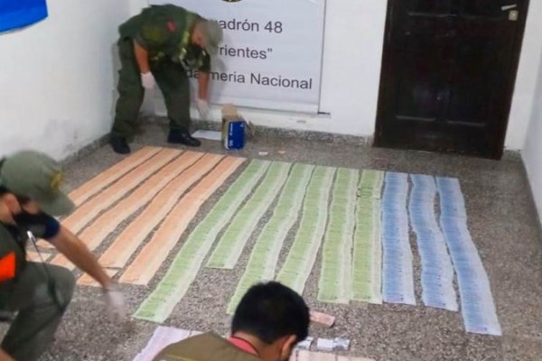 Gendarmería detuvo a un hombre con más de 1 millón de pesos