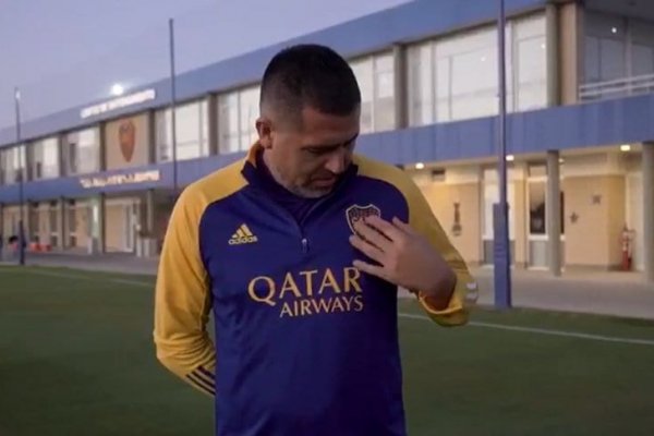 Habló Riquelme en Boca: un video del predio y otro para los hinchas