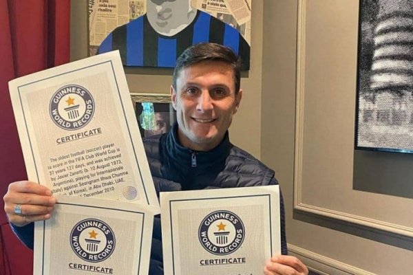 Tres récords Guinness para Zanetti