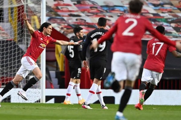 UEFA Europa League: Un golazo de Cavani metió al United en semifinales