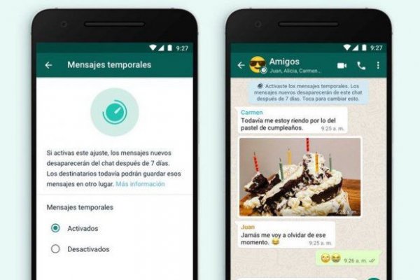 Los mensajes temporales llegaron a WhatsApp: cómo habilitarlos