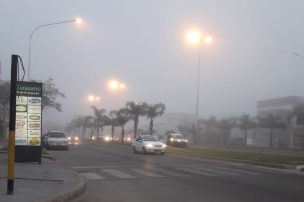 Intensa niebla en la ciudad de Corrientes