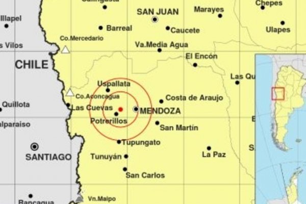 Dos sismos de casi 5 grados y una réplica menor se sintieron en el Gran Mendoza