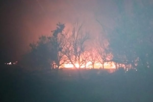 Murió un hombre en el incendio de su casilla de madera