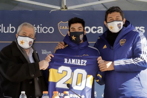 Juan Ramírez, presentado en Boca: 