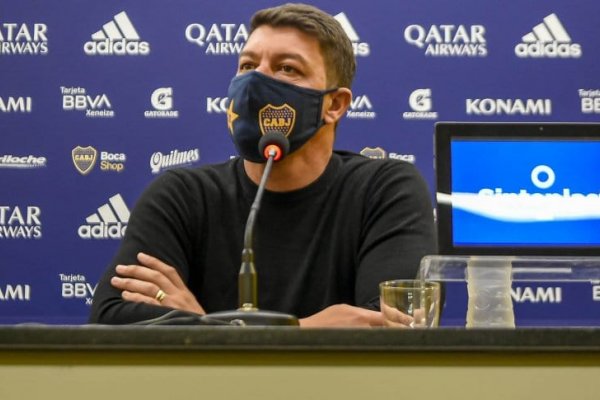 Battaglia fue presentado como entrenador de Boca: 