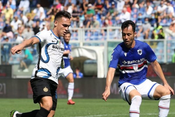 El gol de Lautaro Martínez no le alcanzó al Inter: empató contra Sampdoria