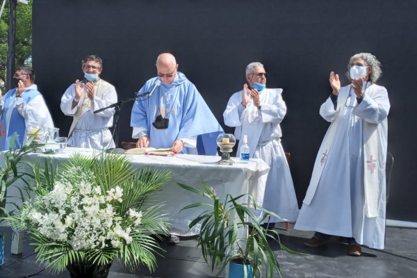 La Virgen del Rosario visitó a los peregrinos de la zona rural