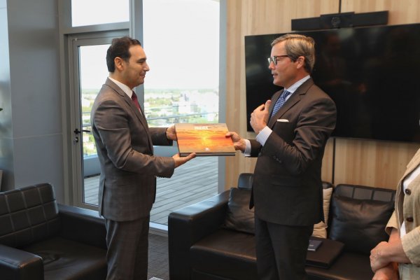 Valdés recibió la visita del embajador alemán Ulrich Sante